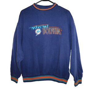 Nice vintage Miami Dolphins sweatshirt large Game Day Logo 7 football shirt top